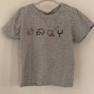 Gray Alabama Kids T-Shirt with Embroidered Design